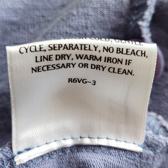 Eileen Fisher 100% Cotton Hidden Button Jacket Size M Color Periwinkle - Picture 12 of 14